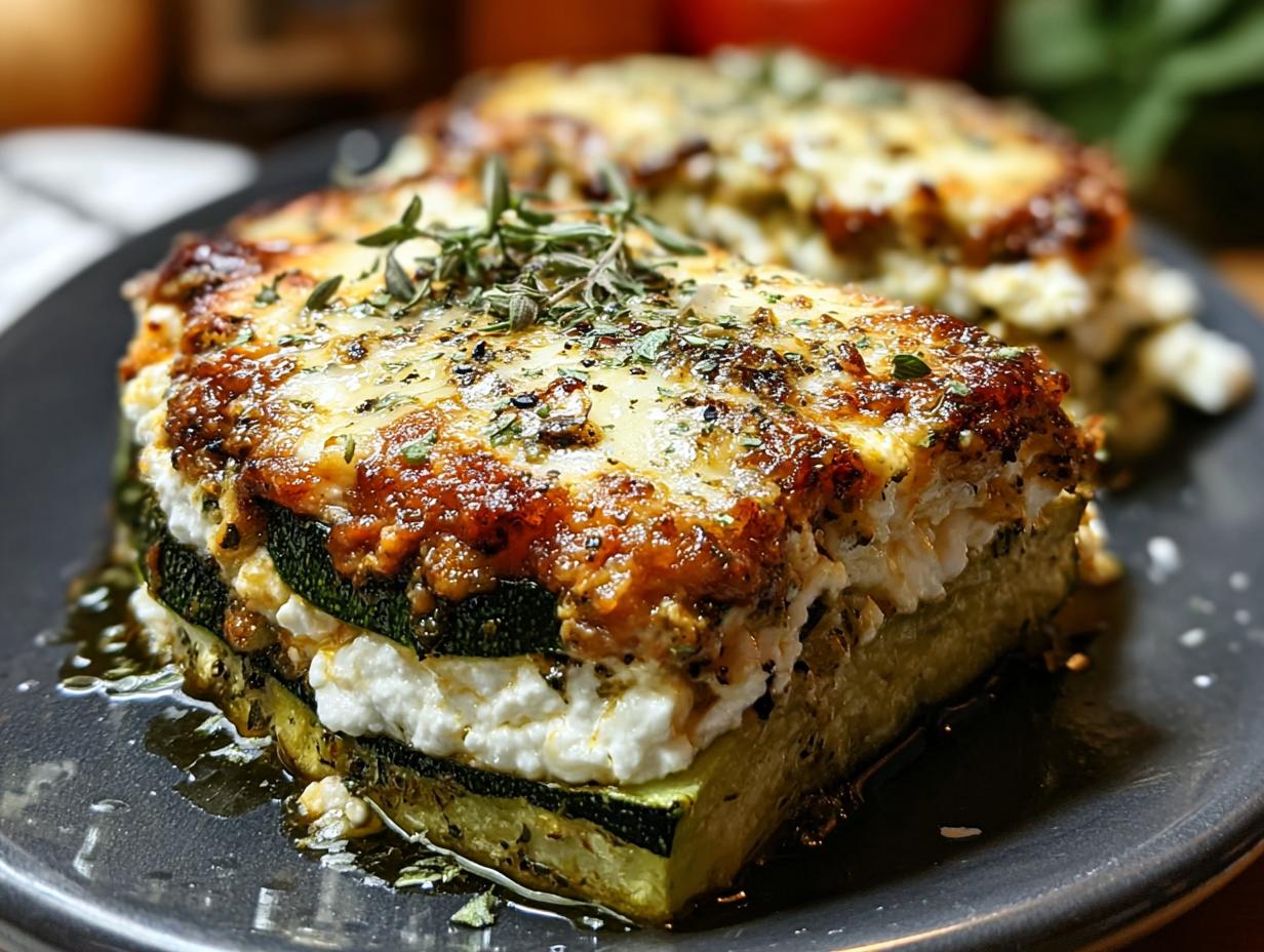 Layered Zucchini Ricotta Melts: 15 Min Prep - Layered Zucchini Ricotta Melts - additional detail