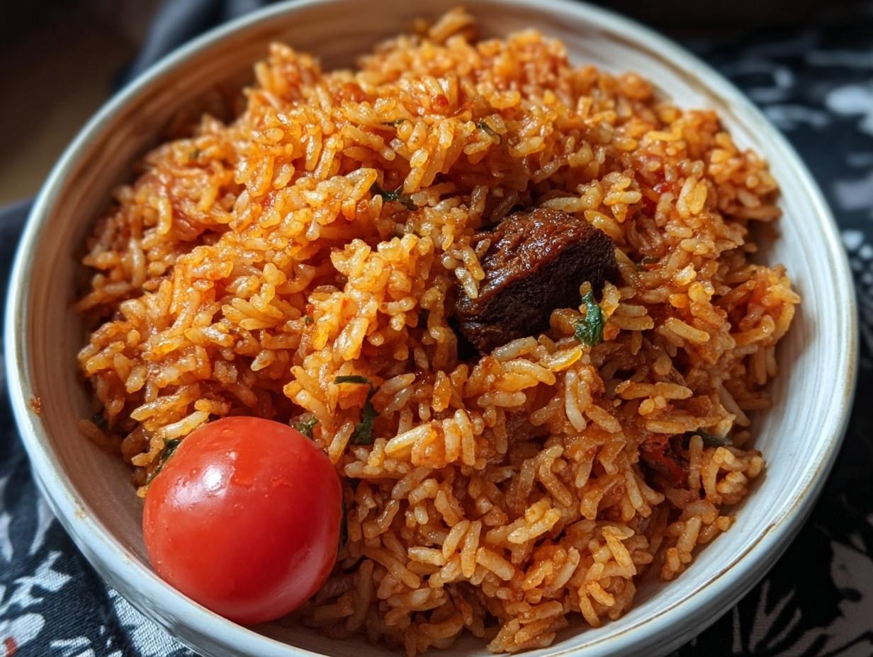 Authentic Nigerian Jollof Rice: 1 Simple Secret - Nigerian Jollof Rice - additional detail