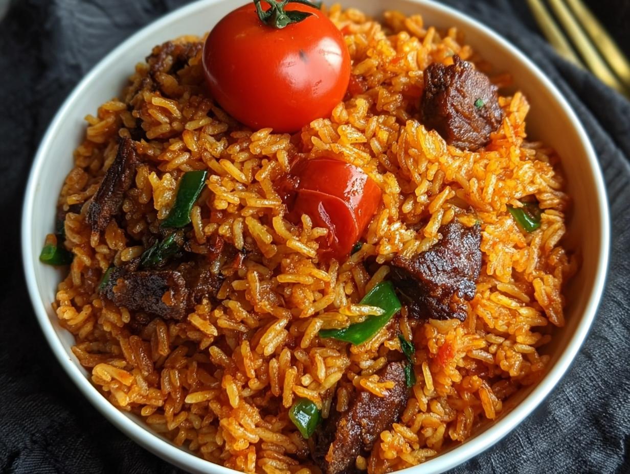 Authentic Nigerian Jollof Rice: 1 Simple Secret - Nigerian Jollof Rice - additional detail