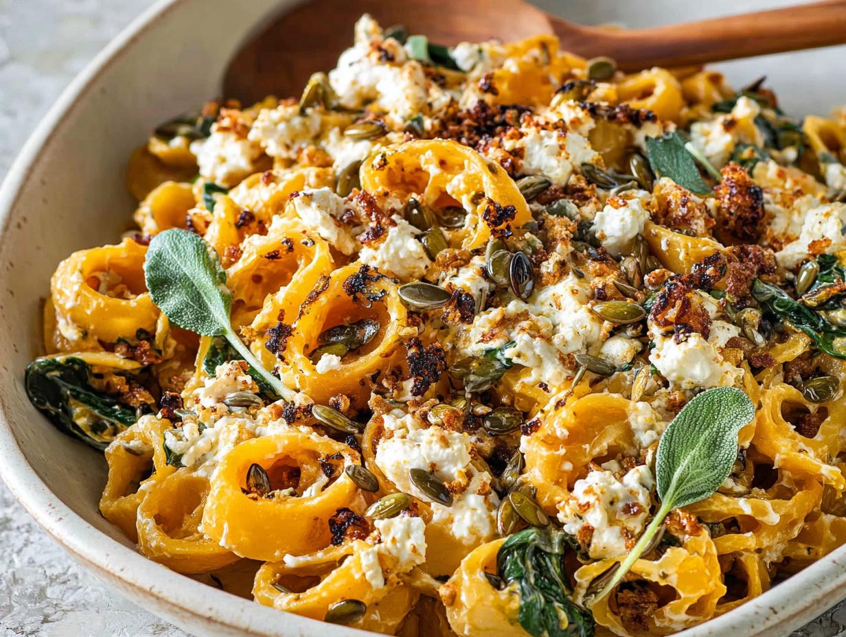 Amazing Pumpkin Feta Pasta Recipe