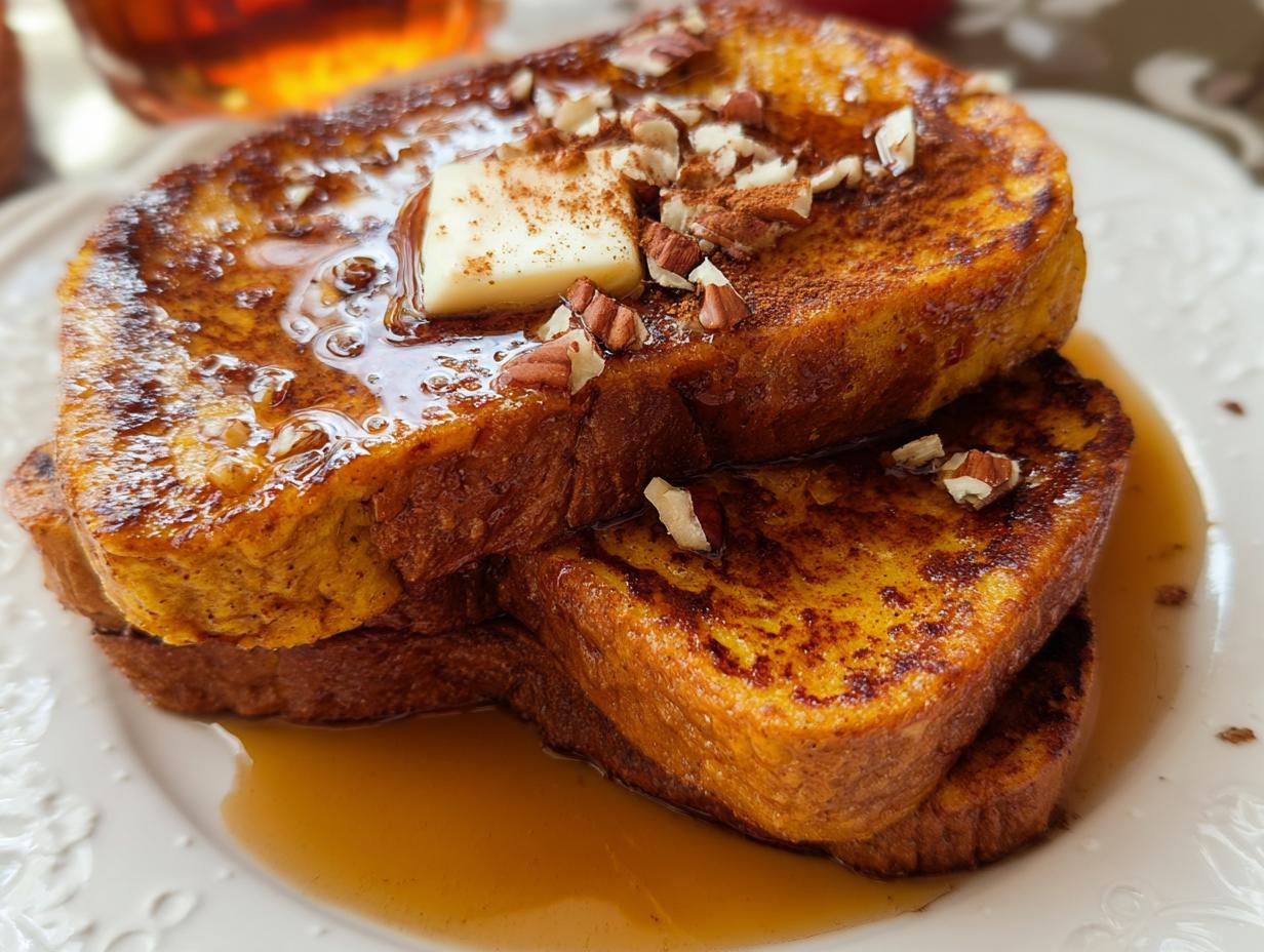 Pumpkin French Toast: A 1-Bowl Fall Treat - Pumpkin French Toast - additional detail