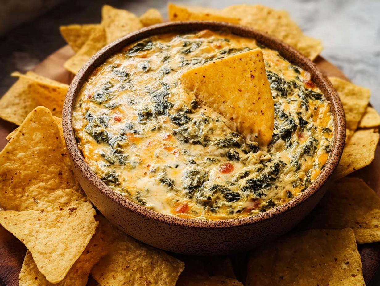 Queso Spinach Dip: 10-Minute Creamy Delight - Queso Spinach Dip - additional detail