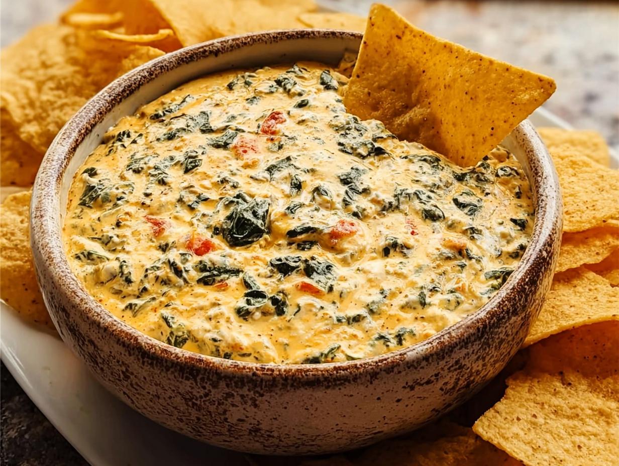 Queso Spinach Dip: 10-Minute Creamy Delight