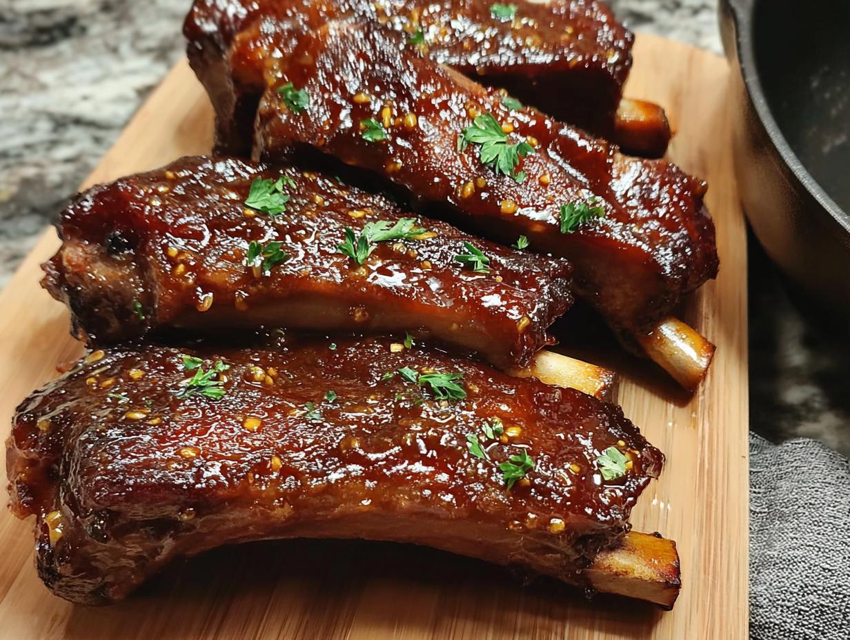 Sticky Honey Garlic Ribs: 2 Magic Steps - Sticky Honey Garlic Ribs - additional detail