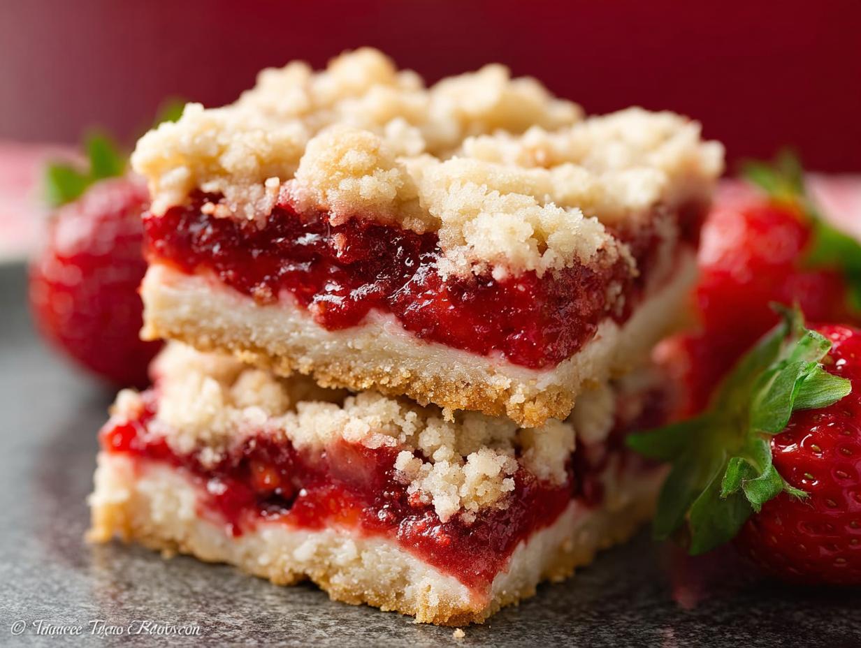 Amazing Strawberry Crumb Bars: 30-Minute Treat - Strawberry Crumb Bars - additional detail