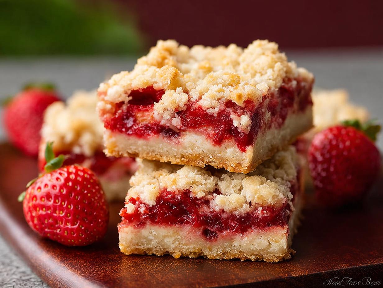 Amazing Strawberry Crumb Bars: 30-Minute Treat