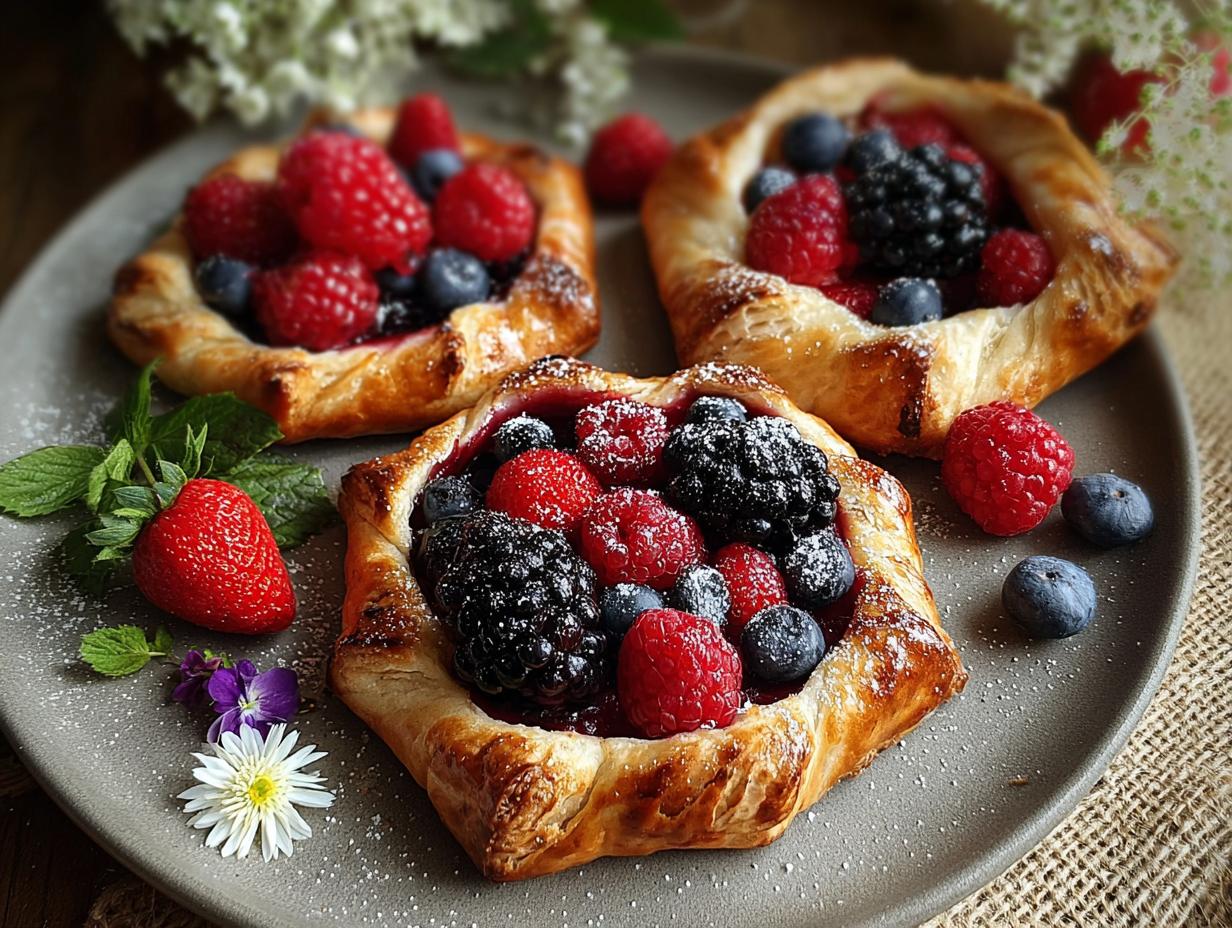 Summer Berry Mini Galettes: 1 Flaky Crust Secret