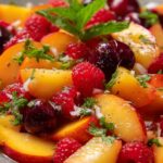 Summer Peach Fruit Salad