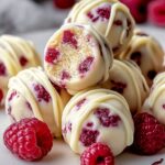 White Chocolate Raspberry Cheesecake Balls
