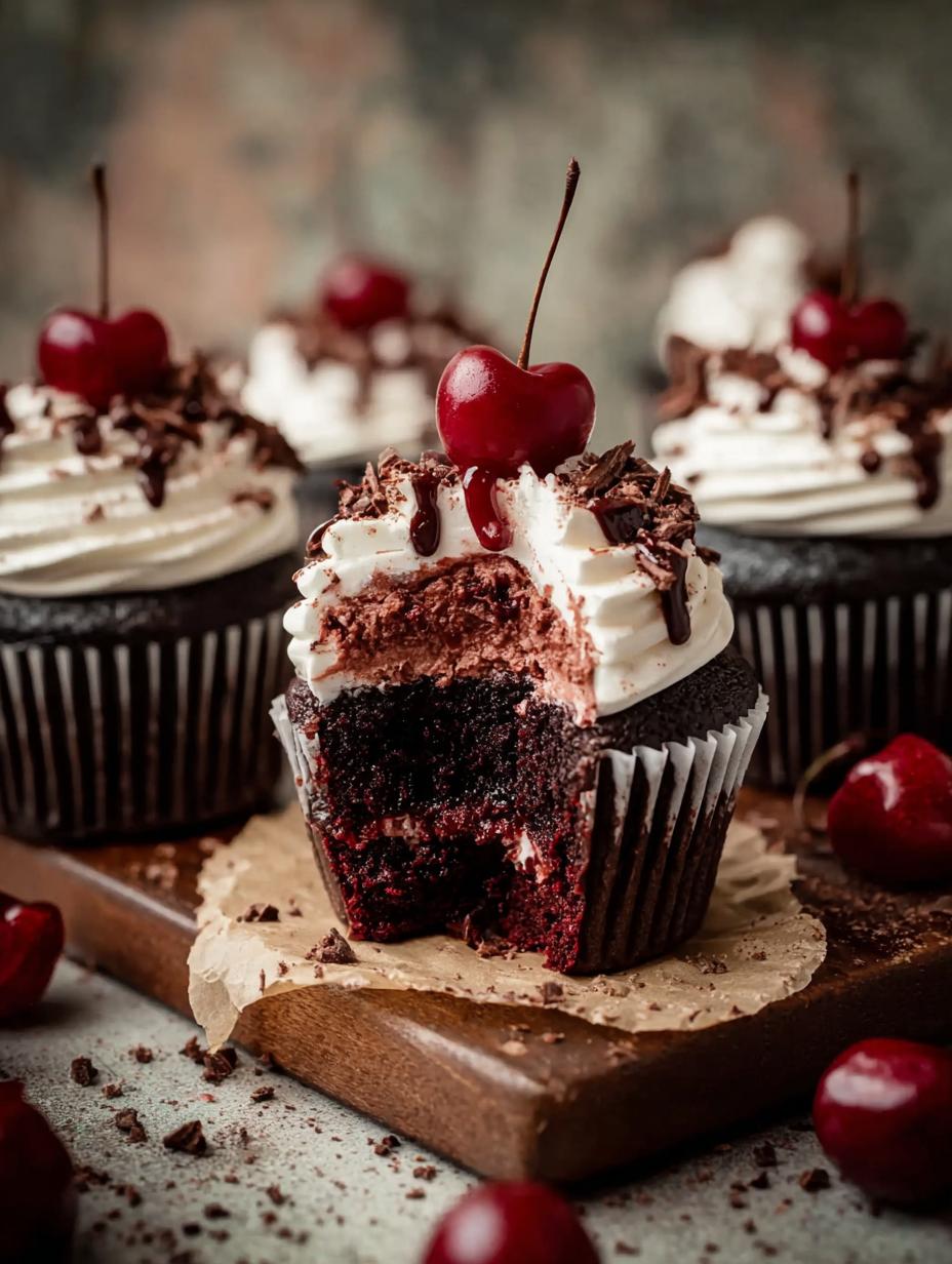 Black Forest Cupcakes: 1 Amazing Recipe - Black Forest Cupcakes - additional detail