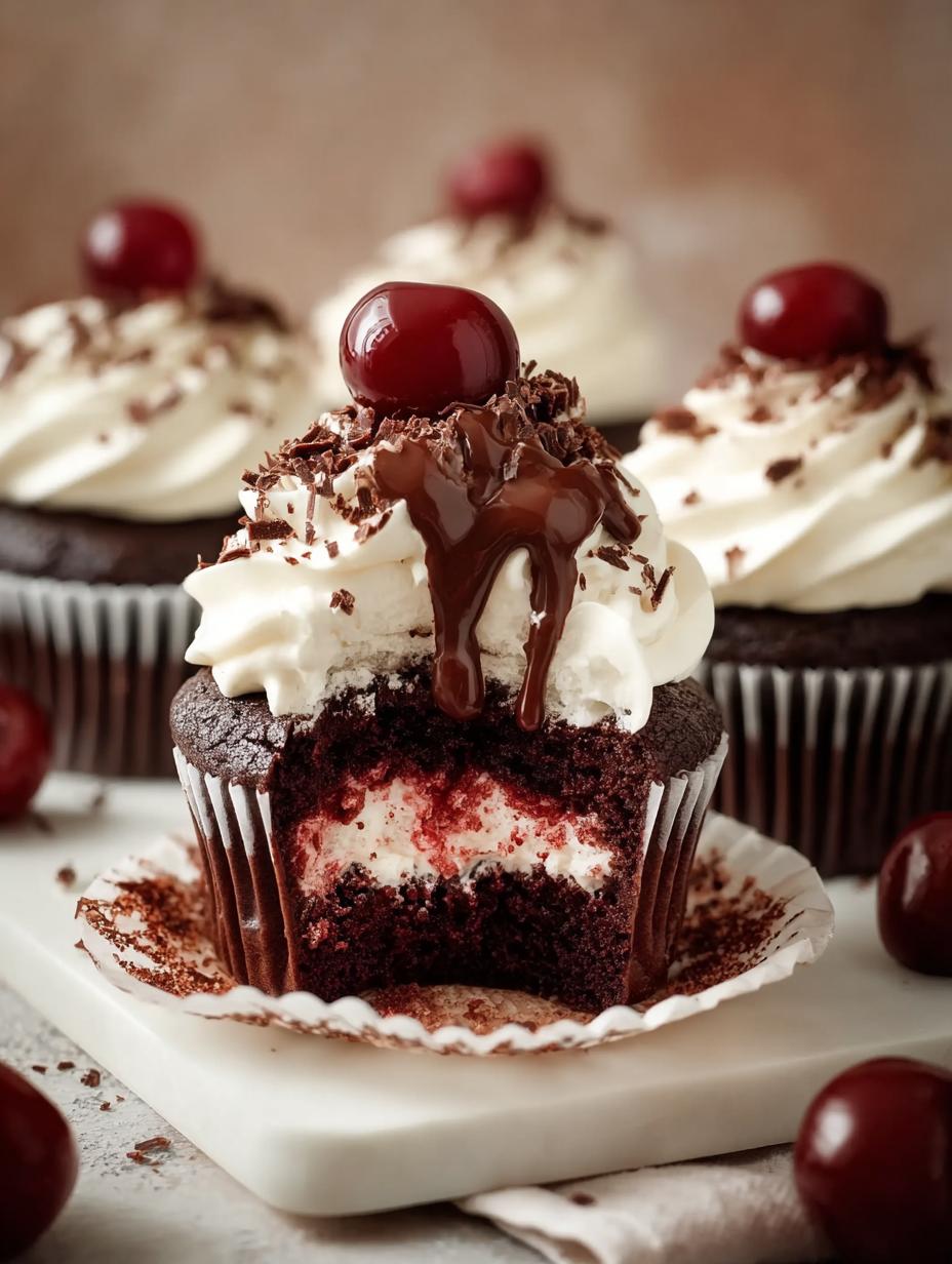 Black Forest Cupcakes: 1 Amazing Recipe