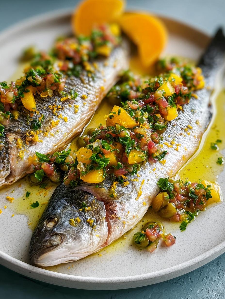 Branzino Citrus Olive Salsa: 4 Brilliant Quick Bites - Branzino Citrus Olive Salsa - main visual representation
