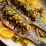 Branzino Citrus Olive Salsa