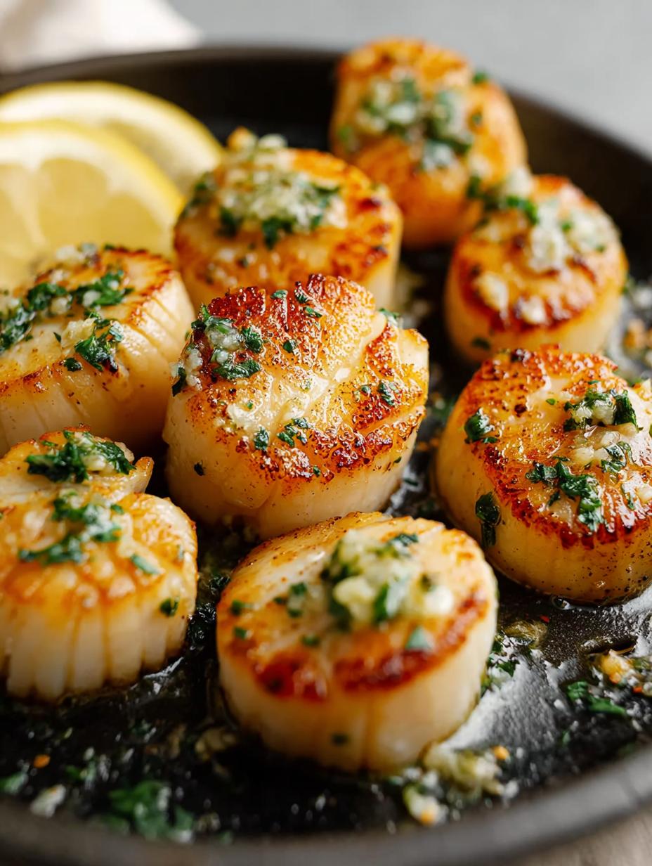 Broiled Scallops: 6-Minute Masterpiece - Broiled Scallops - additional detail