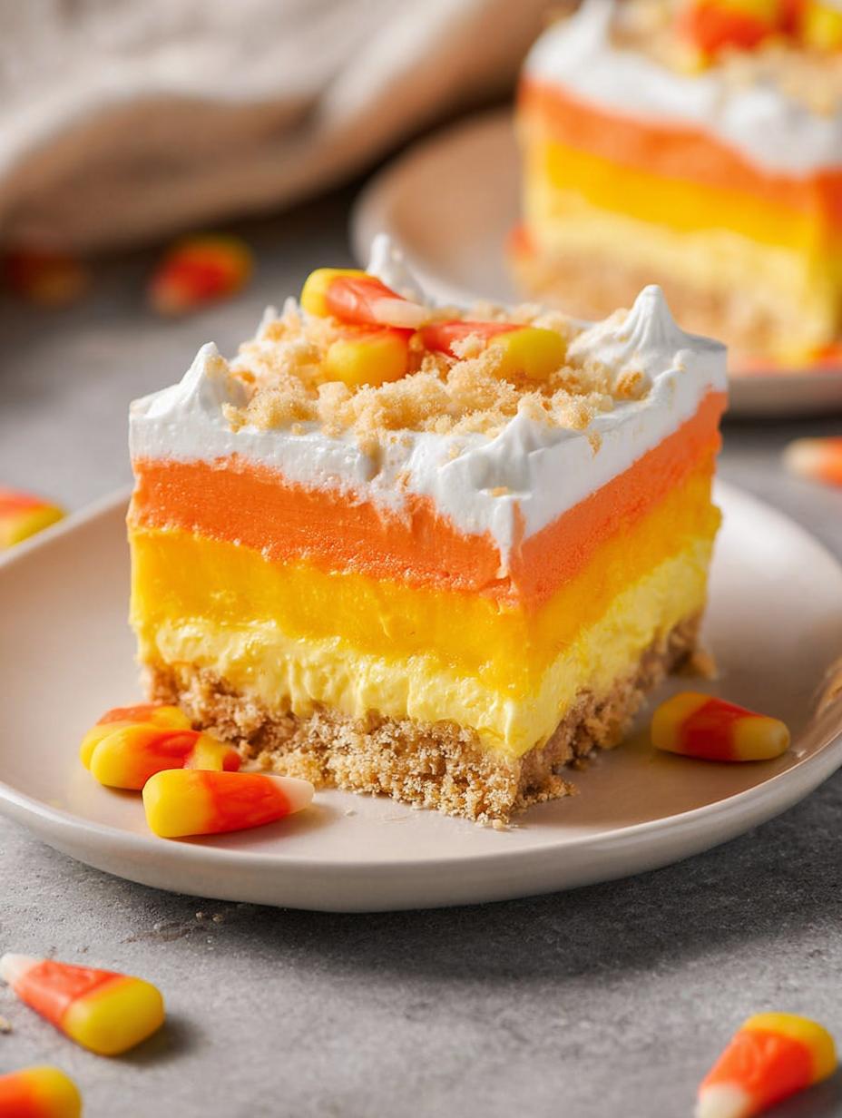 Candy Corn Lush Bake: 1 Amazing Fall Treat - Candy Corn Lush Bake - additional detail