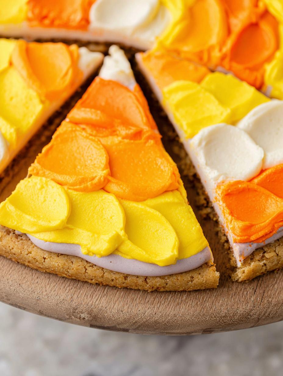 Candy Corn Sugar Cookies: Easy Delight - Candy Corn Sugar Cookie - additional detail