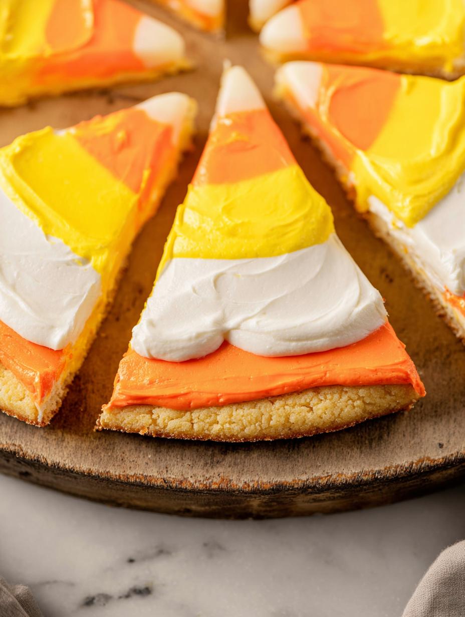 Candy Corn Sugar Cookie