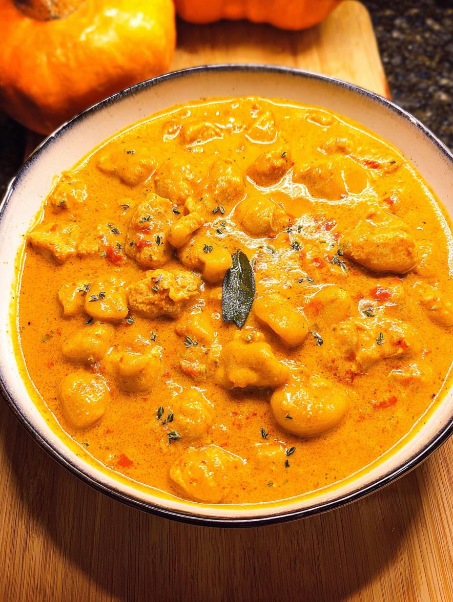 Amazing Chicken Gnocchi Creamy Pumpkin