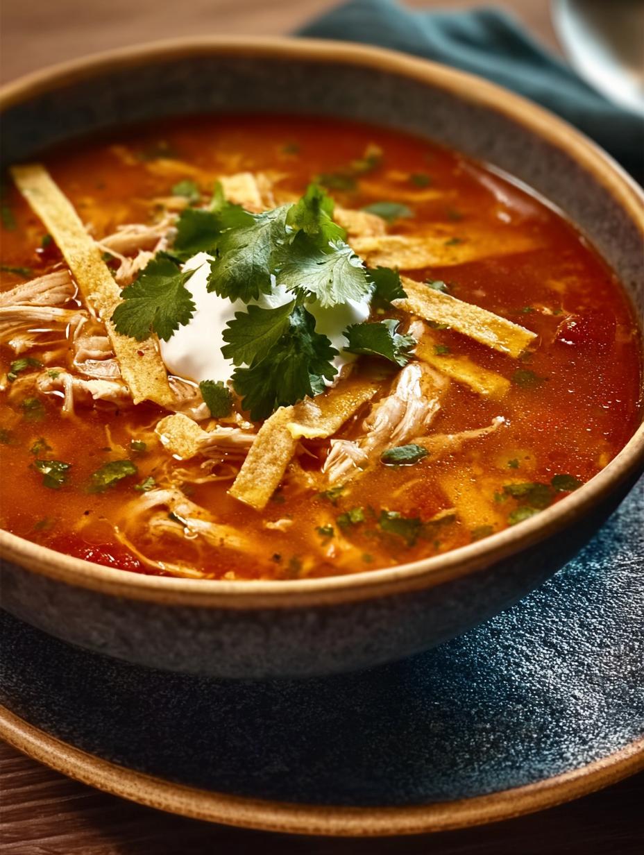 Perfect Chicken Tortilla Soup Crockpot 1-Pot Meal - Chicken Tortilla Soup Crockpot - additional detail