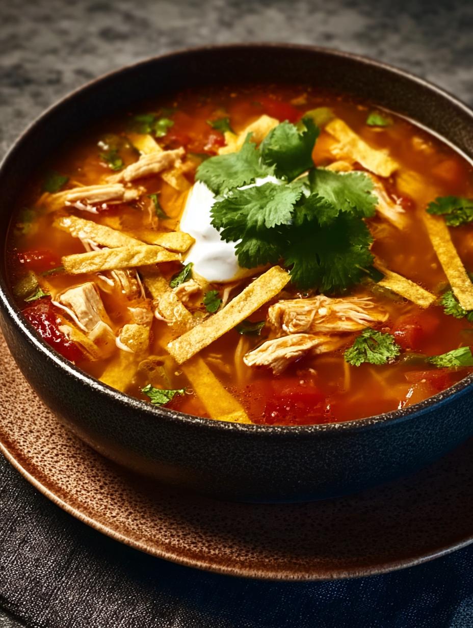 Chicken Tortilla Soup Crockpot