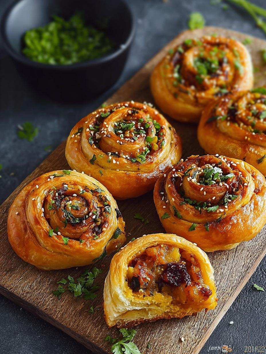 Dabeli Puff Pastry Swirl