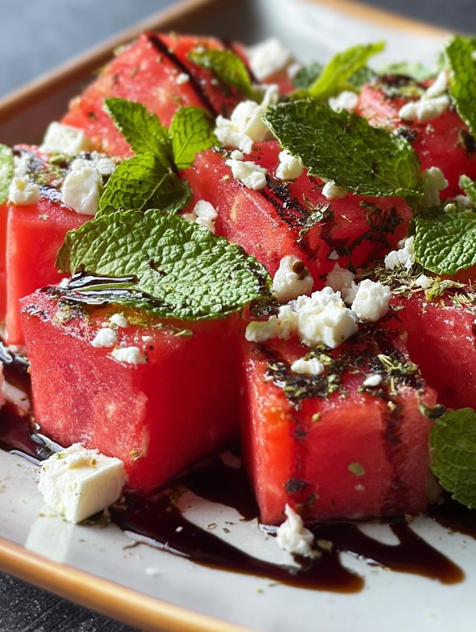 Amazing 5 Ingredient Watermelon Feta Salad - Ingredient Watermelon Feta Salad - main visual representation
