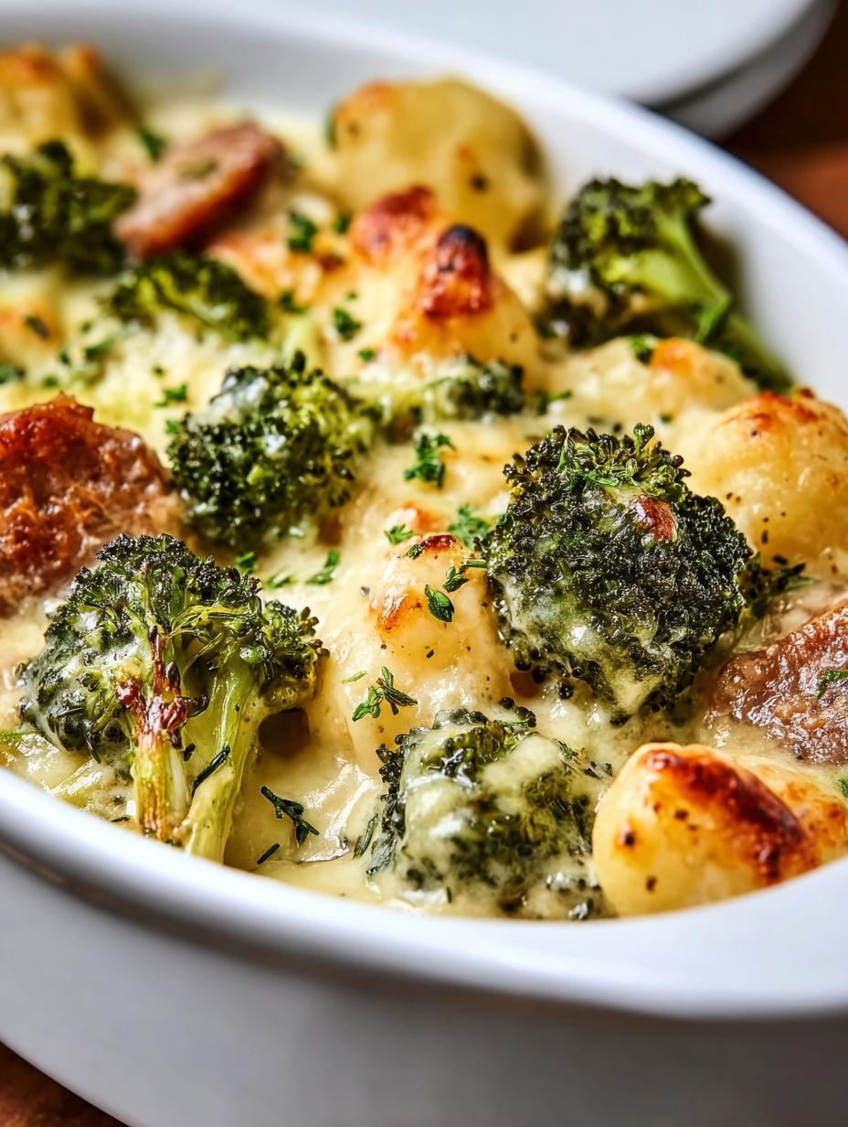 Heavenly Keto Broccoli Cauliflower Gratin Recipe - Keto Broccoli Cauliflower Gratin - additional detail