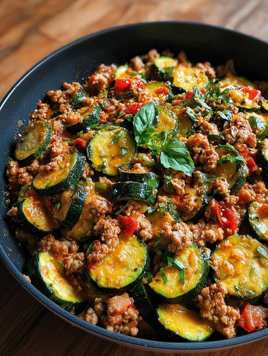 Low Carb Dinner Ground: 1 EASY Turkey Zucchini Skillet - Low Carb Dinner Ground - main visual representation