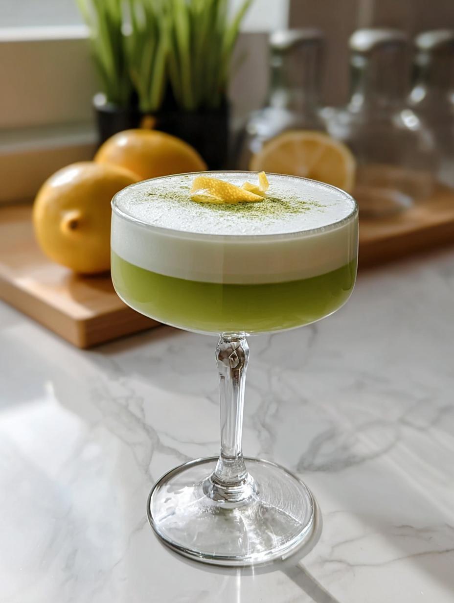 Matcha Gin Sour