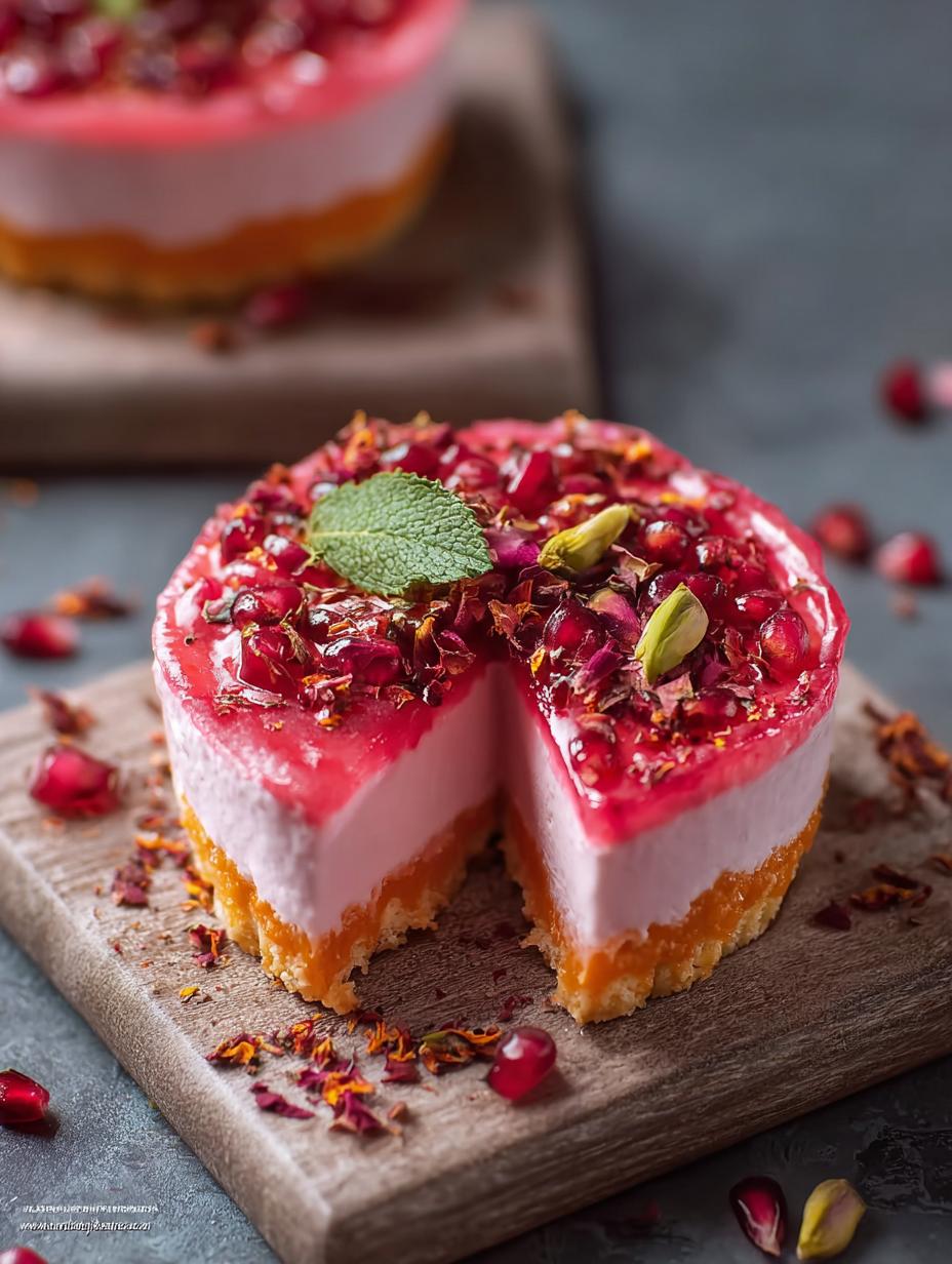 Motichoor Tart Rose Shrikhand: 1 Easy Dessert - Motichoor Tart Rose Shrikhand - additional detail