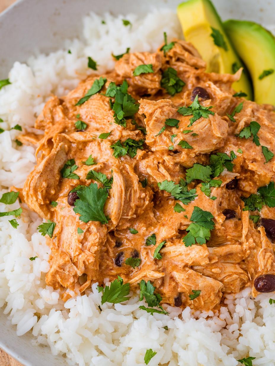 Slow Cooker Creamy Fiesta Chicken ingredients laid out