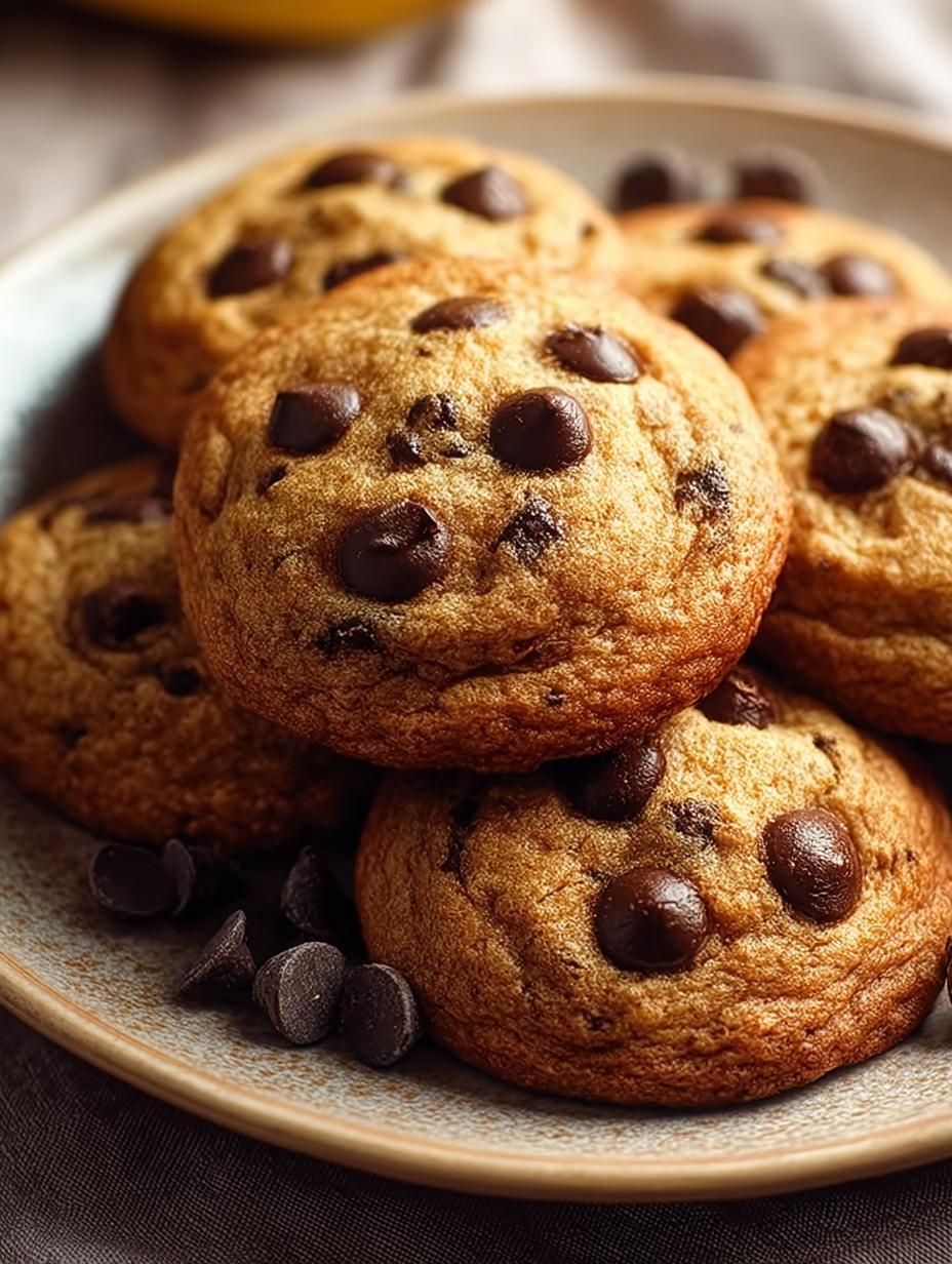 Perfect Soft Chewy Banana Chocolate Cookies - Soft Chewy Banana Chocolate - main visual representation