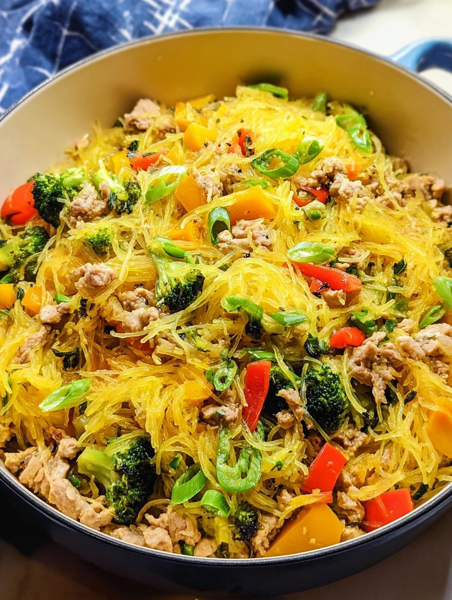 Spaghetti Squash Chow Mein: Flavorful 1-Dish Wonder