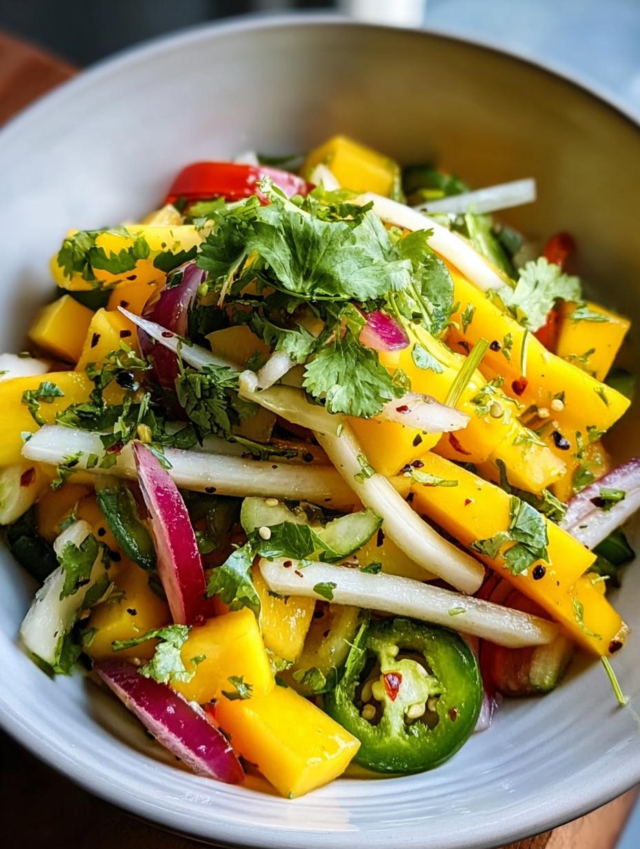 Spicy Mango Jicama Street Salad: 2 Amazing Twists - Spicy Mango Jicama Street - main visual representation
