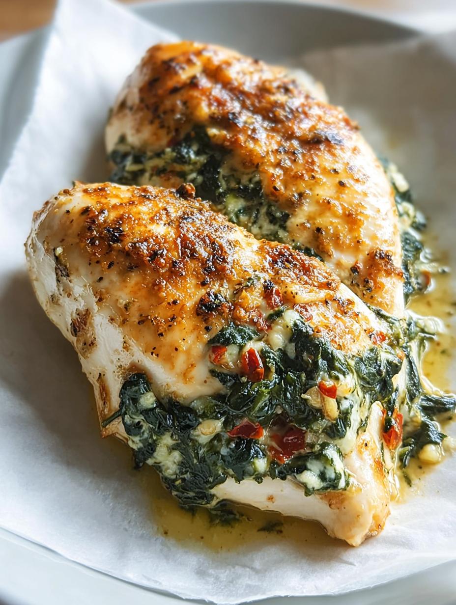 Spinach Stuffed Chicken: Creamy 35-Min Dinner - Spinach Stuffed Chicken - additional detail