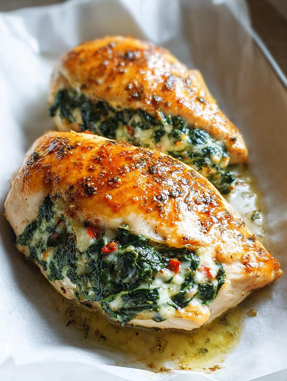 Spinach Stuffed Chicken: Creamy 35-Min Dinner