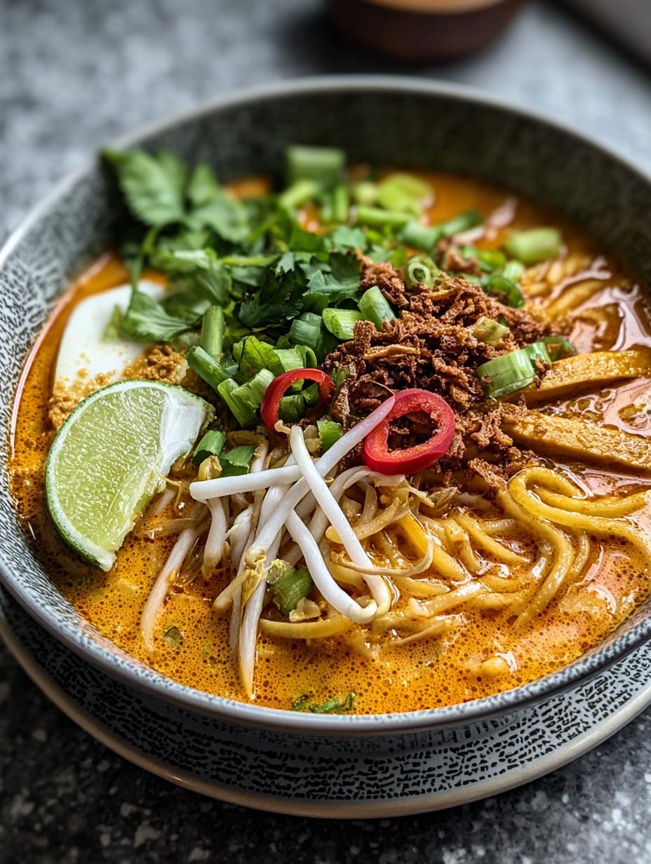 Vegan Khao Soi Thai: 30-min Creamy, Spicy Bliss