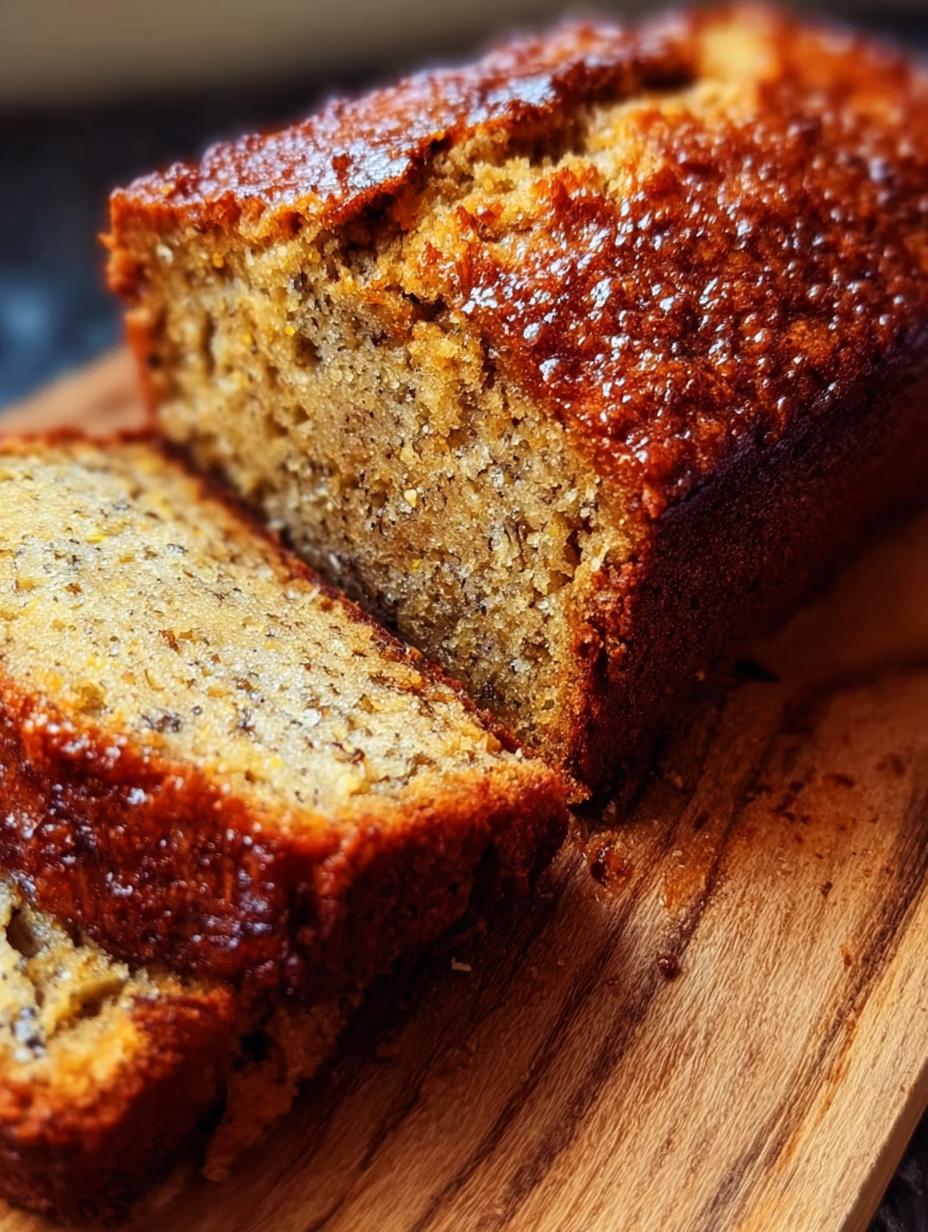 Yummiest Banana Bread Moist: 1 Amazing Recipe - Close-up of a slice of moist banana bread