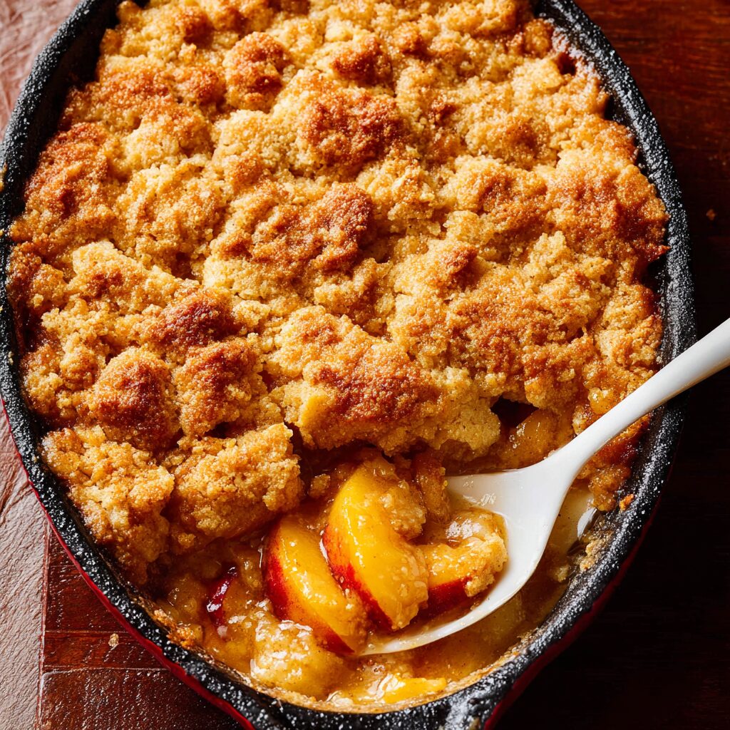 Deliciously Simple Peach Cobbler Recipe
