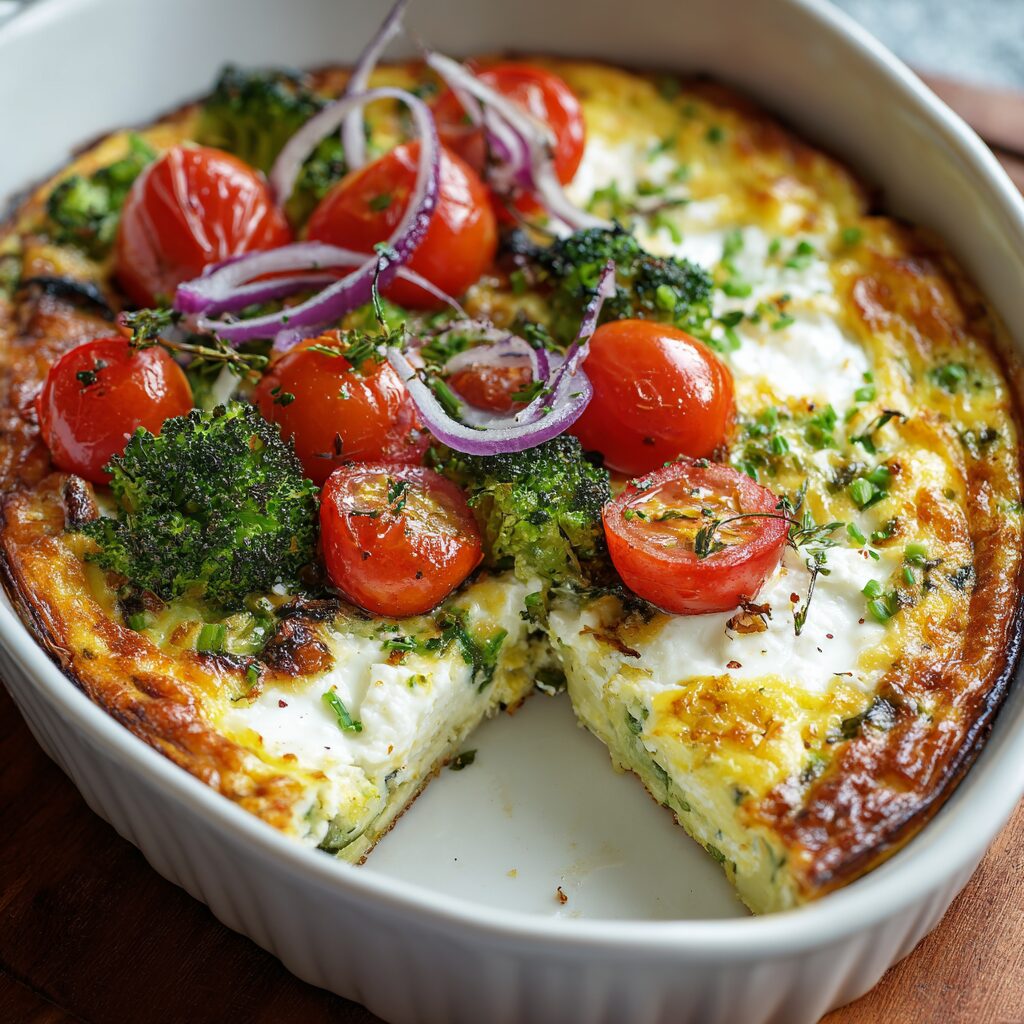 High-Protein Veggie Bake with Cottage Cheese Recipe