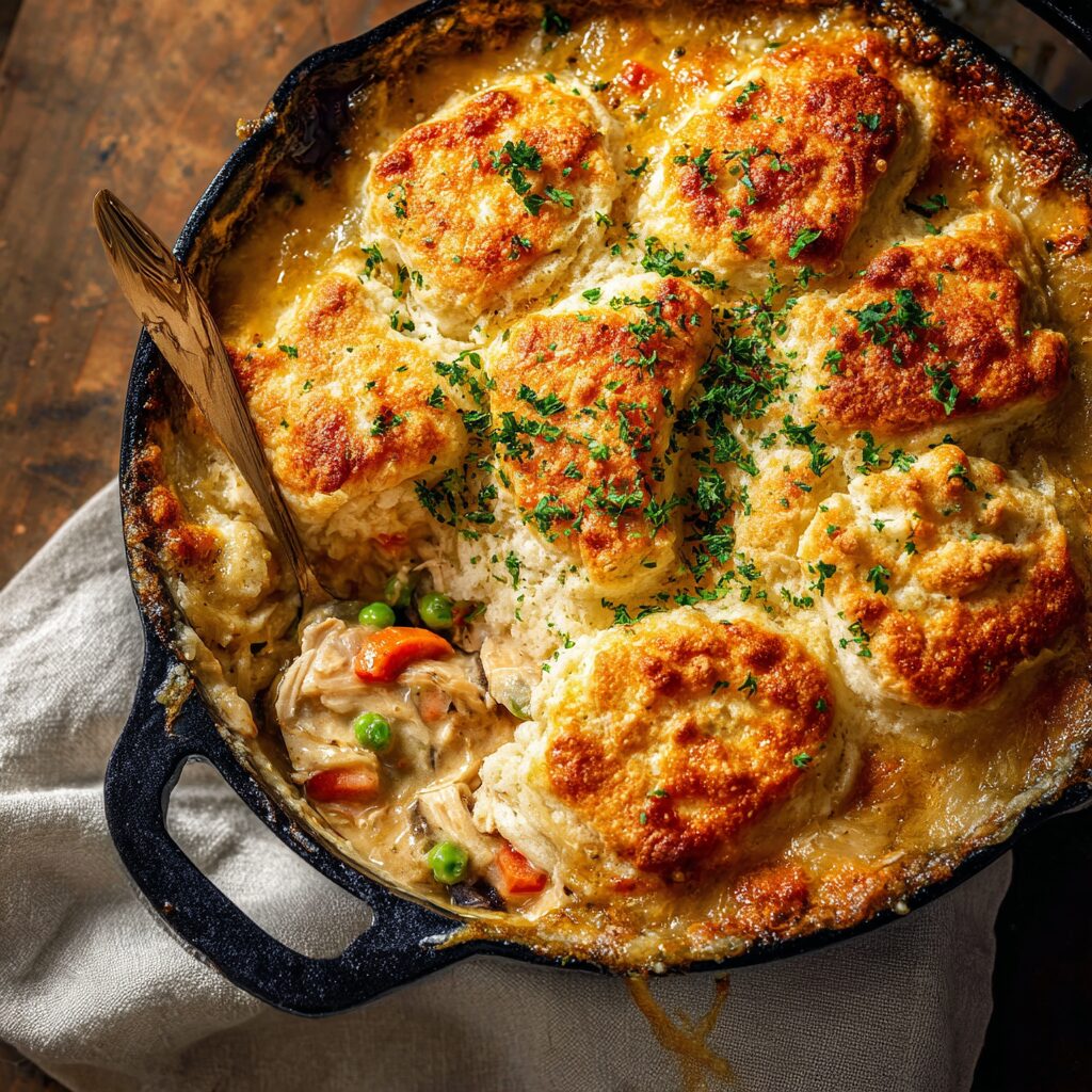 Savoring Comfort with Chicken Cobbler Delight
