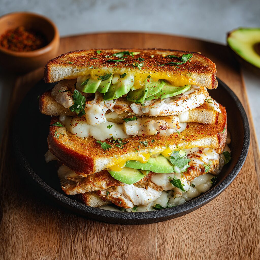 Delicious Chicken Avocado Melt Sandwich Recipe