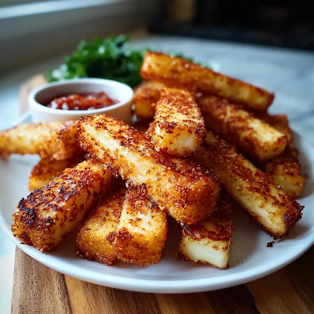 Deliciously Crispy Halloumi Fries Recipe
