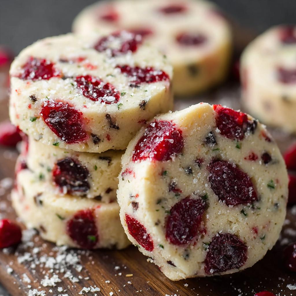 Festive Maraschino Cherry Shortbread Cookies